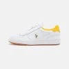 Polo Ralph Lauren LACE UNISEX - Sneakersy Niskie - White/yellow