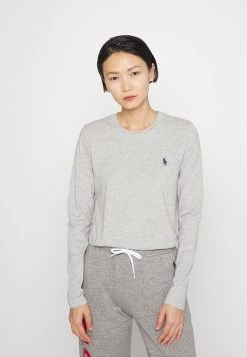 Polo Ralph Lauren LONG SLEEVE TEE - Bluzka Z Długim Rękawem - Cobblestone Heather
