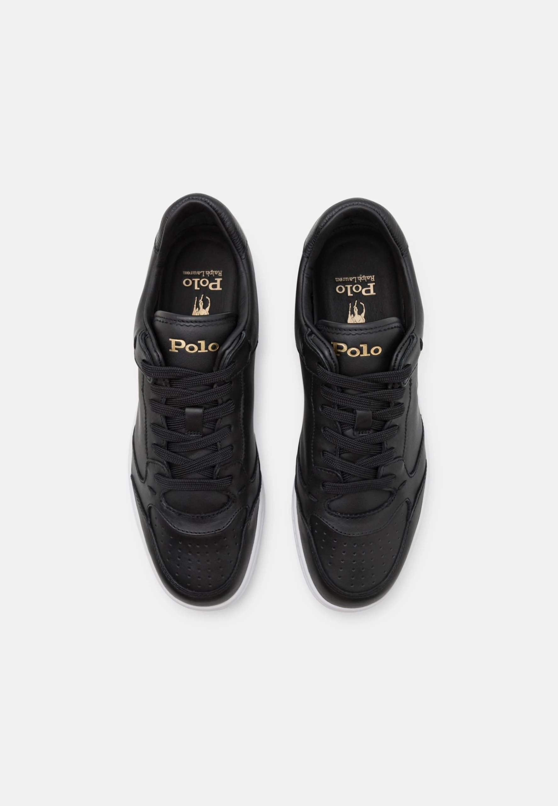 Polo Ralph Lauren POLO LUX UNISEX - Sneakersy Niskie - Black/gold 6 Polo Ralph Lauren POLO LUX UNISEX - Sneakersy Niskie - Black/gold - obrazek 4