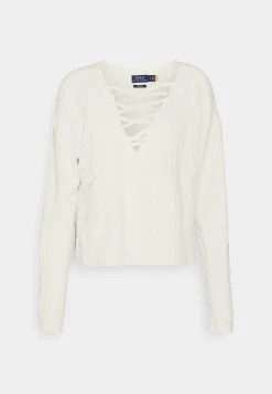 Polo Ralph Lauren LONG SLEEVE - Sweter - Cream 14 Polo Ralph Lauren LONG SLEEVE - Sweter - Cream -Polo Ralph Lauren 637e297aeccd4f4ab795ae8f5cc71e94