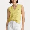 Polo Ralph Lauren SLEEVELESS - Sweter - Beekman Yellow -Polo Ralph Lauren 649be01e91a74cde8e3351557b3ad8c5