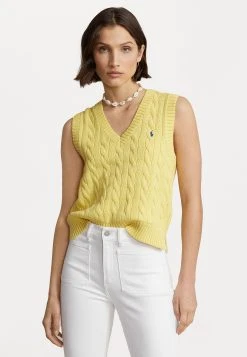 Polo Ralph Lauren SLEEVELESS - Sweter - Beekman Yellow