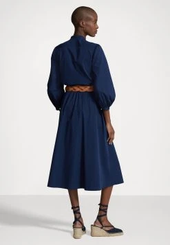 Polo Ralph Lauren ELIE LONG SLEEVE DAY DRESS - Sukienka Koszulowa - Newport Navy -Polo Ralph Lauren 6513935583774f0c9d19f6bc94f930ab
