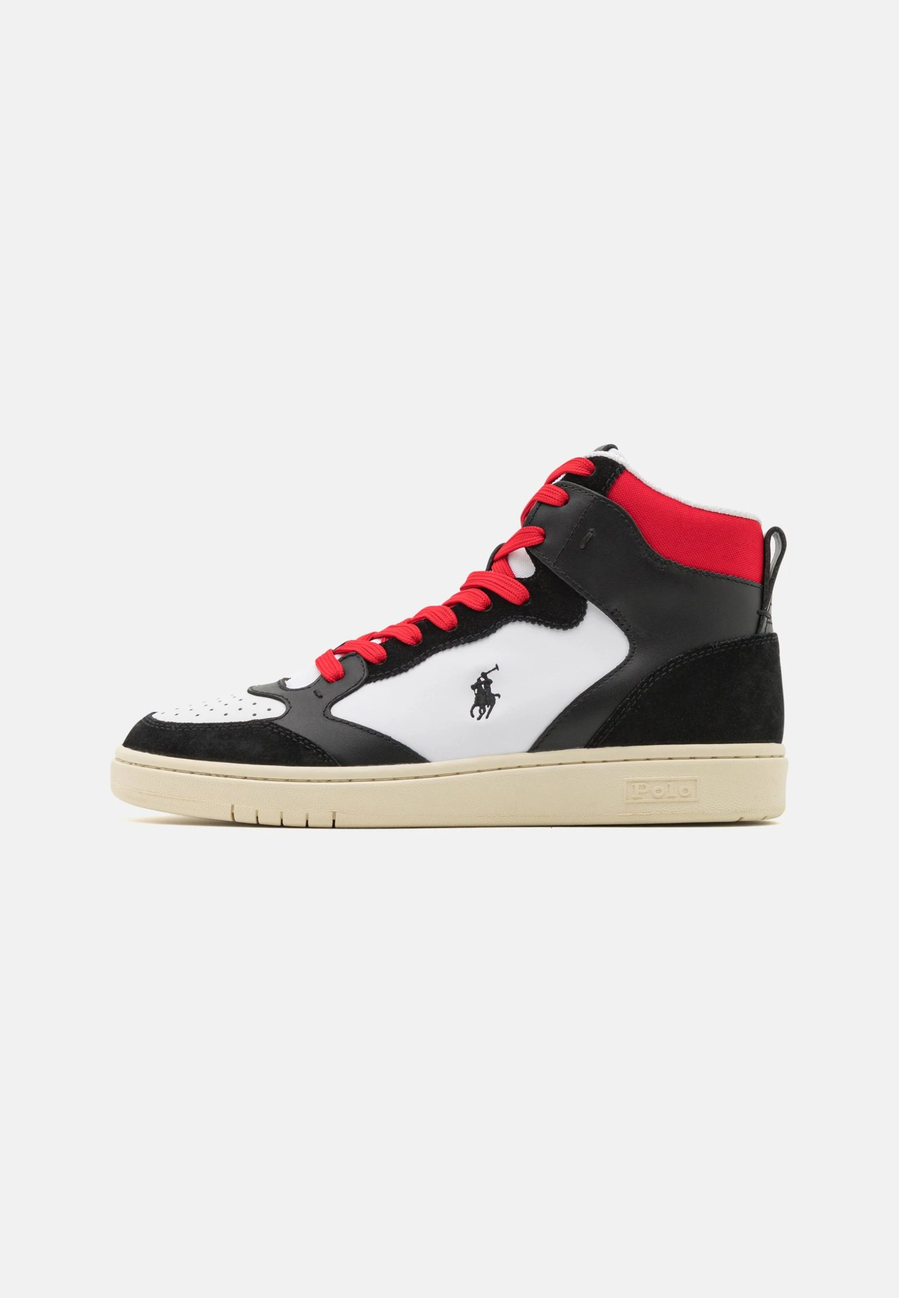Polo Ralph Lauren Sneakersy Wysokie - Black/white/red 3 Polo Ralph Lauren Sneakersy Wysokie - Black/white/red