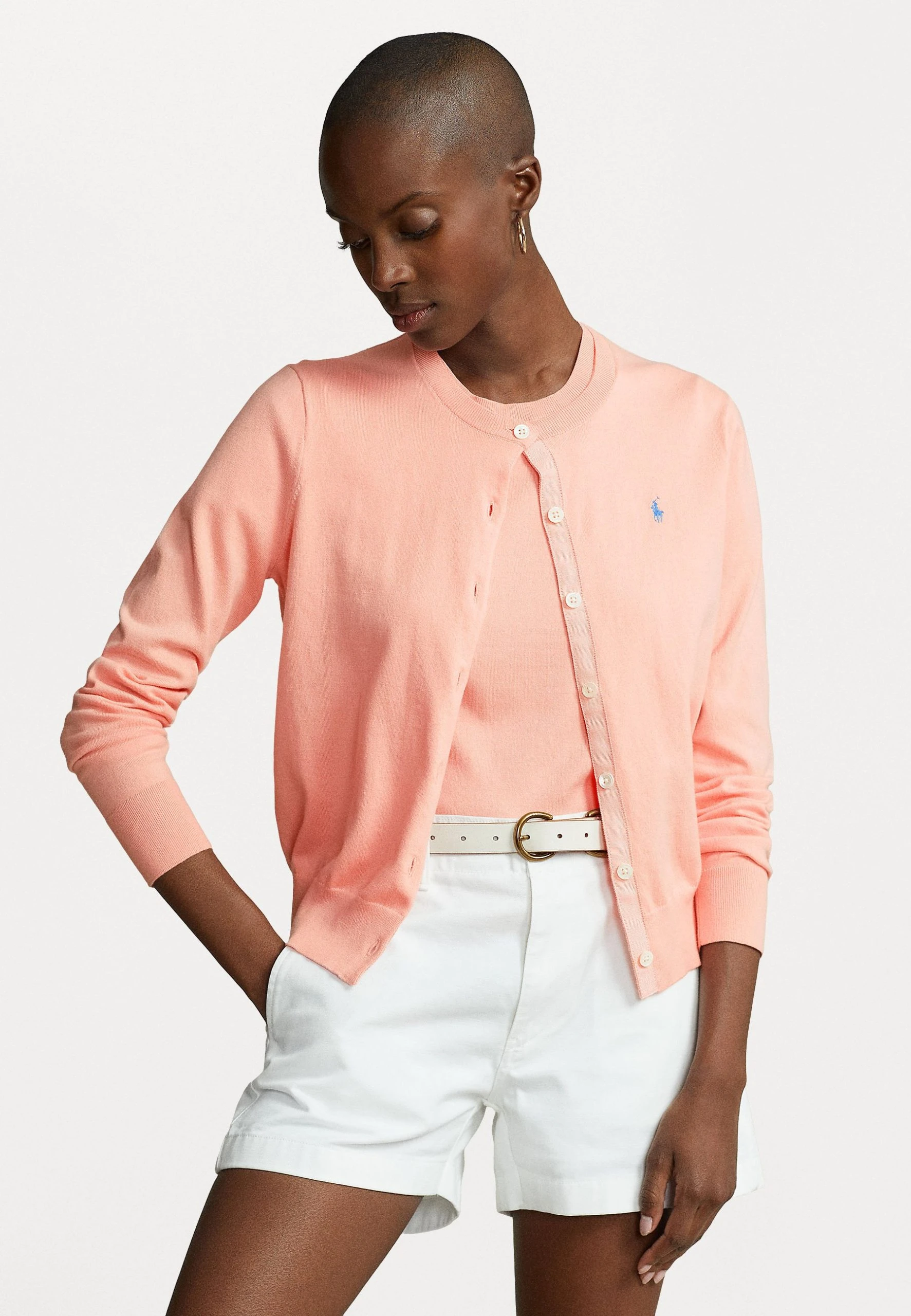 Polo Ralph Lauren LONG SLEEVE CARDIGAN - Kardigan - Deco Coral 3 Polo Ralph Lauren LONG SLEEVE CARDIGAN - Kardigan - Deco Coral