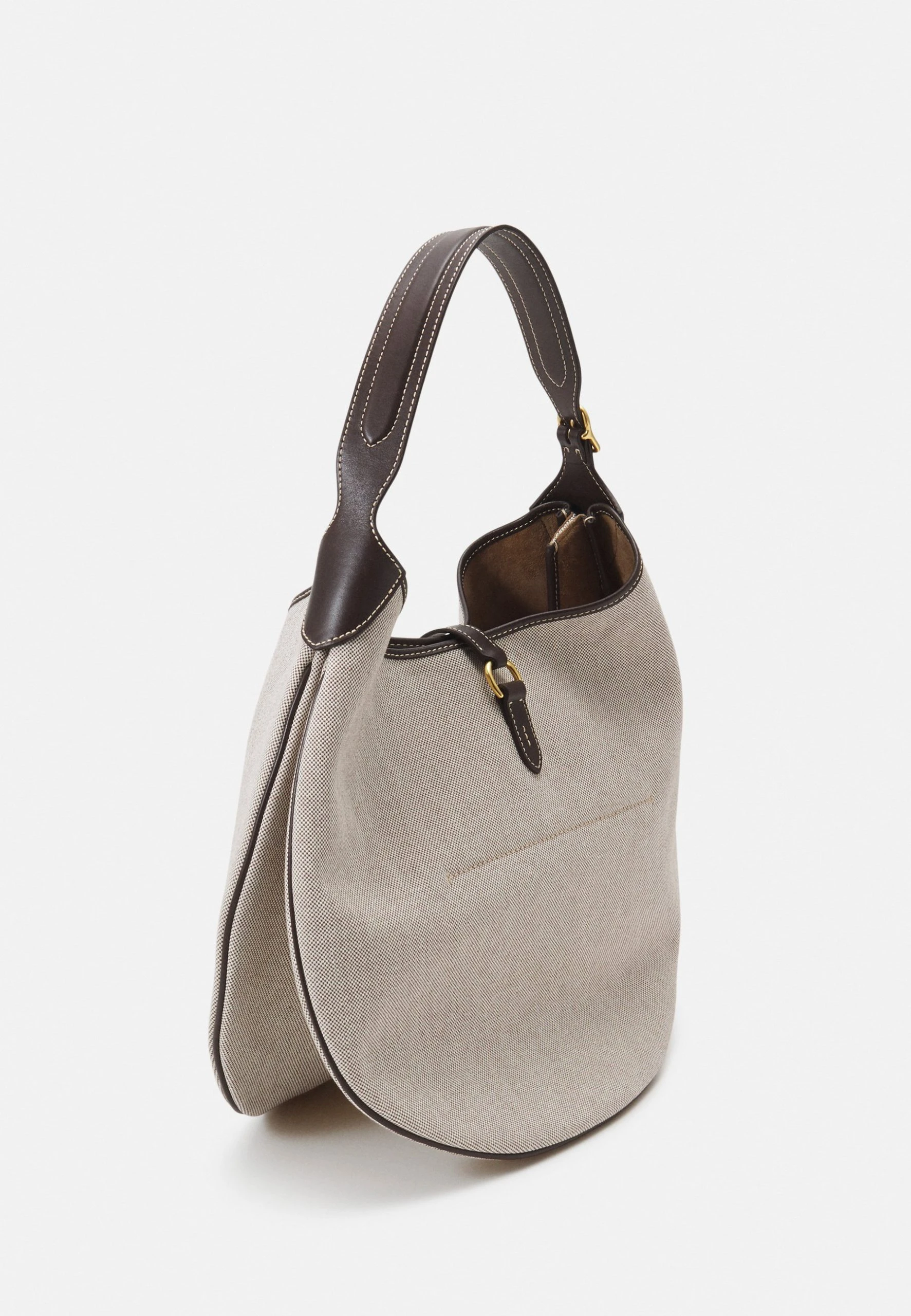 Polo Ralph Lauren SHOULDER MEDIUM - Torebka - Natural/tobacco 4 Polo Ralph Lauren SHOULDER MEDIUM - Torebka - Natural/tobacco - obrazek 2