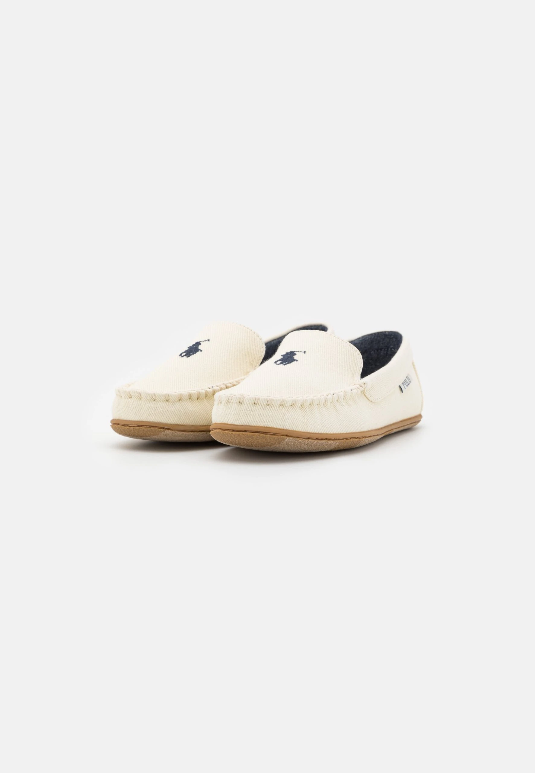 Polo Ralph Lauren COLLINS - Kapcie - Cream Washed/navy 5 Polo Ralph Lauren COLLINS - Kapcie - Cream Washed/navy - obrazek 3