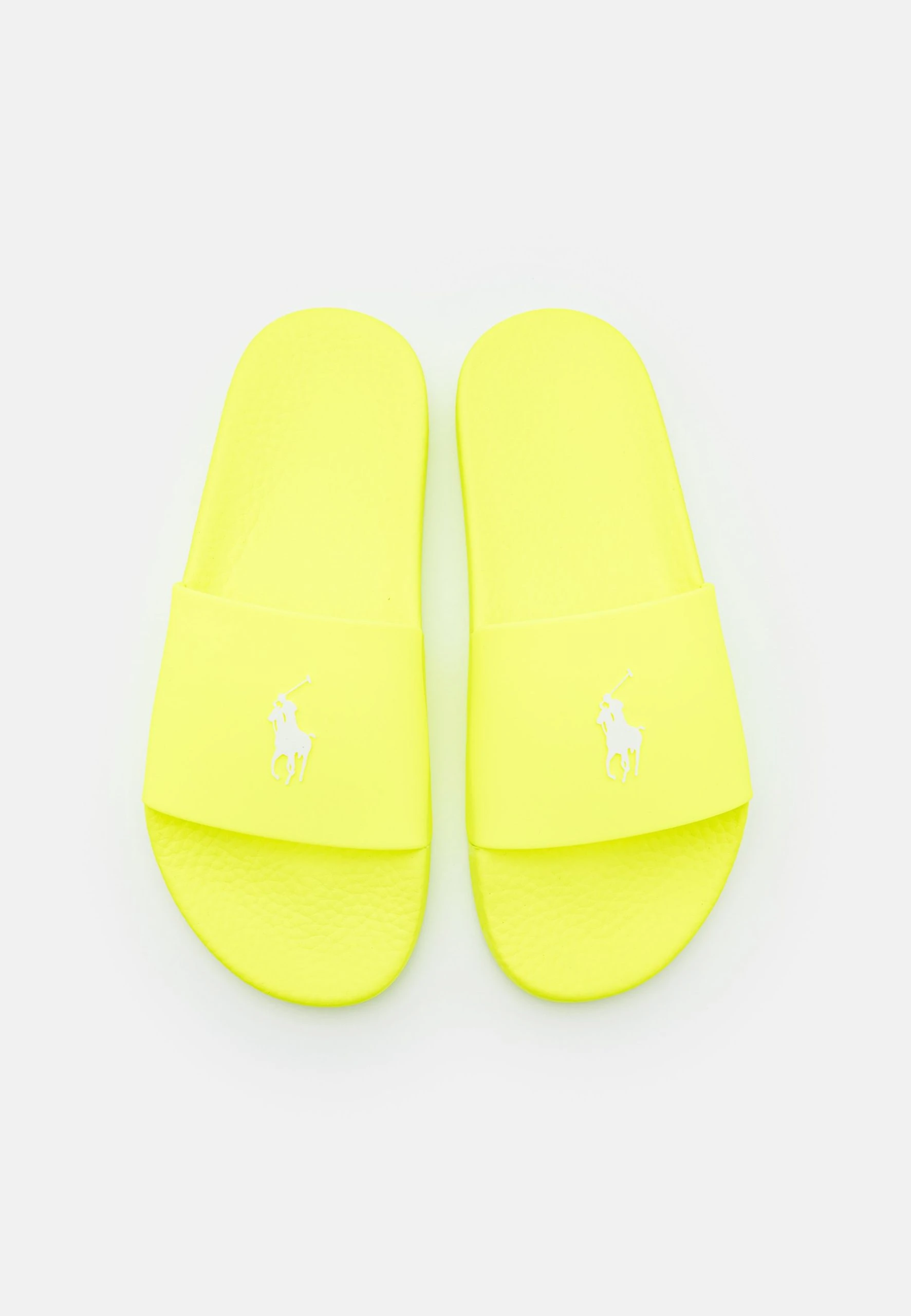 Polo Ralph Lauren SLIDE UNISEX - Sandały Kąpielowe - Safety Yellow/white 5 Polo Ralph Lauren SLIDE UNISEX - Sandały Kąpielowe - Safety Yellow/white - obrazek 3