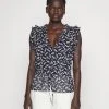 Polo Ralph Lauren SLEEVELESS BLOUSE - Top - Navy/cream