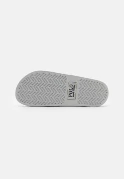 Polo Ralph Lauren SLIDE UNISEX - Sandały Kąpielowe - Channel Grey/navy -Polo Ralph Lauren 75786785cee845be829b08a1da012a8c