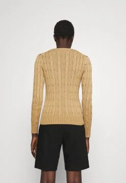 Polo Ralph Lauren CABLE V-NECK - Sweter - Luxury Tan -Polo Ralph Lauren 75f8cdb1d91746fabd5039667f279d70