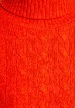 Polo Ralph Lauren DRESS LONG SLEEVE DAY DRESS - Sukienka Dzianinowa - Orange -Polo Ralph Lauren 76161fe61e6047ecb344f219c9a7daee