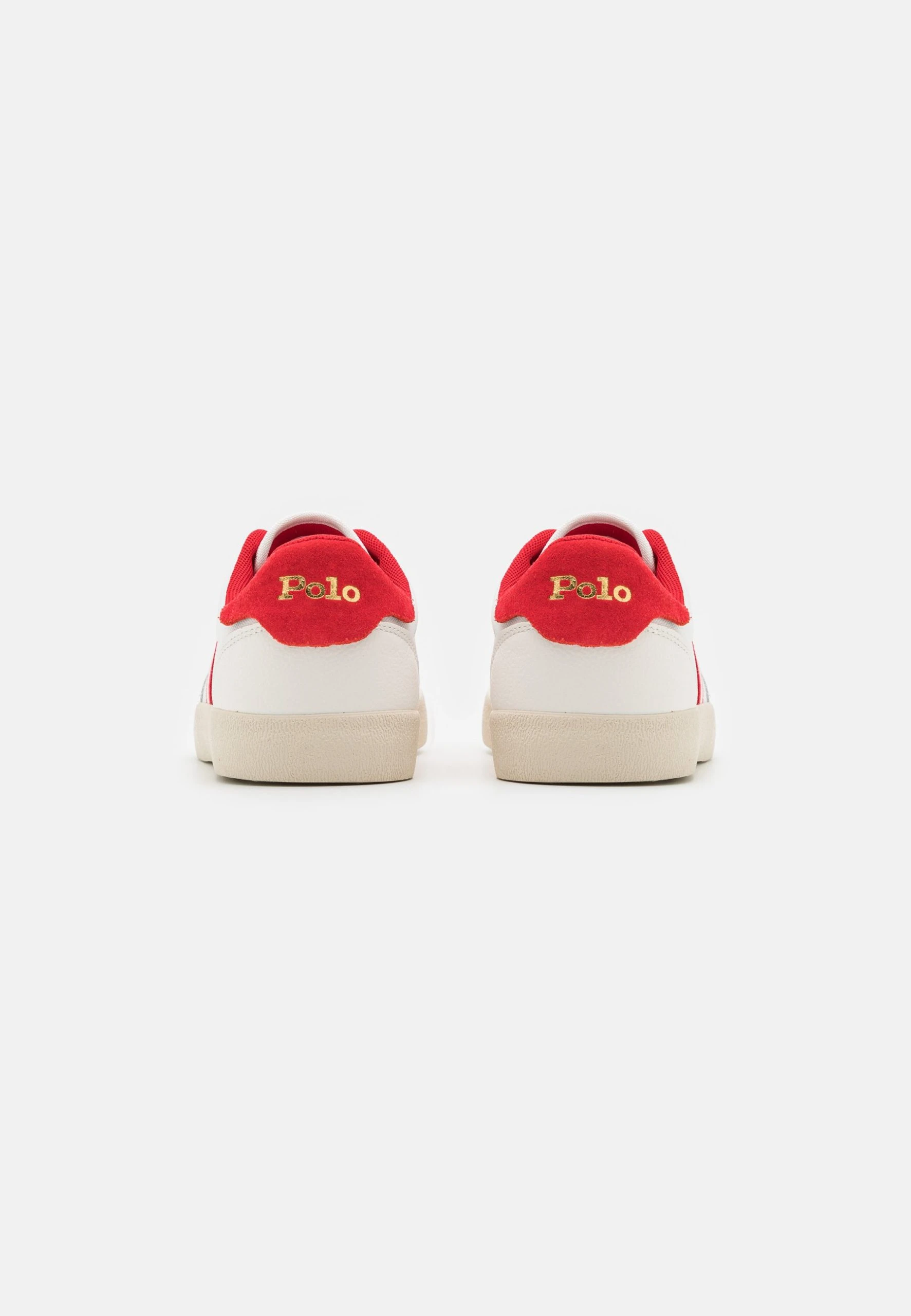 Polo Ralph Lauren COURT VLC - Sneakersy Niskie - Off-white/red 4 Polo Ralph Lauren COURT VLC - Sneakersy Niskie - Off-white/red - obrazek 2