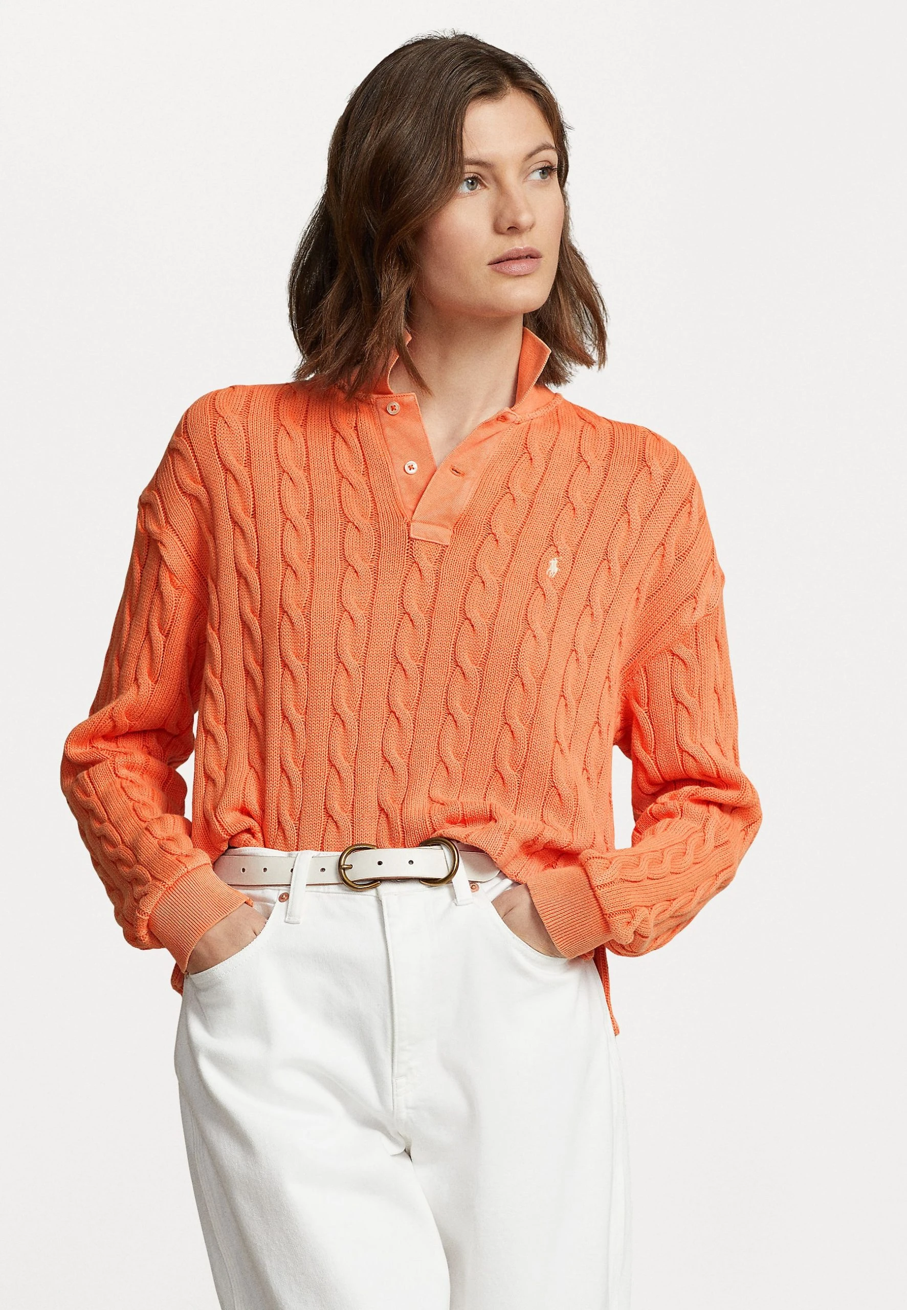 Polo Ralph Lauren LONG SLEEVE - Sweter - Sunset Sky 3 Polo Ralph Lauren LONG SLEEVE - Sweter - Sunset Sky