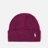 Polo Ralph Lauren HAT COLD WEATHER - Czapka - Dark Berry -Polo Ralph Lauren 79a89c1f7ec2495db927050760963dc1
