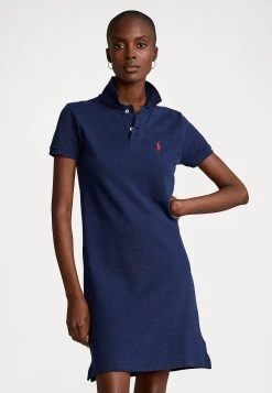 Polo Ralph Lauren SHORT SLEEVE CASUAL DRESS - Sukienka Letnia - Newport Navy