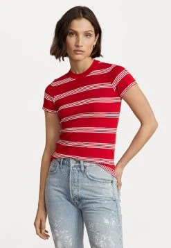 Alternative view of Polo Ralph Lauren SHORT SLEEVE - T-shirt Z Nadrukiem - Red/white