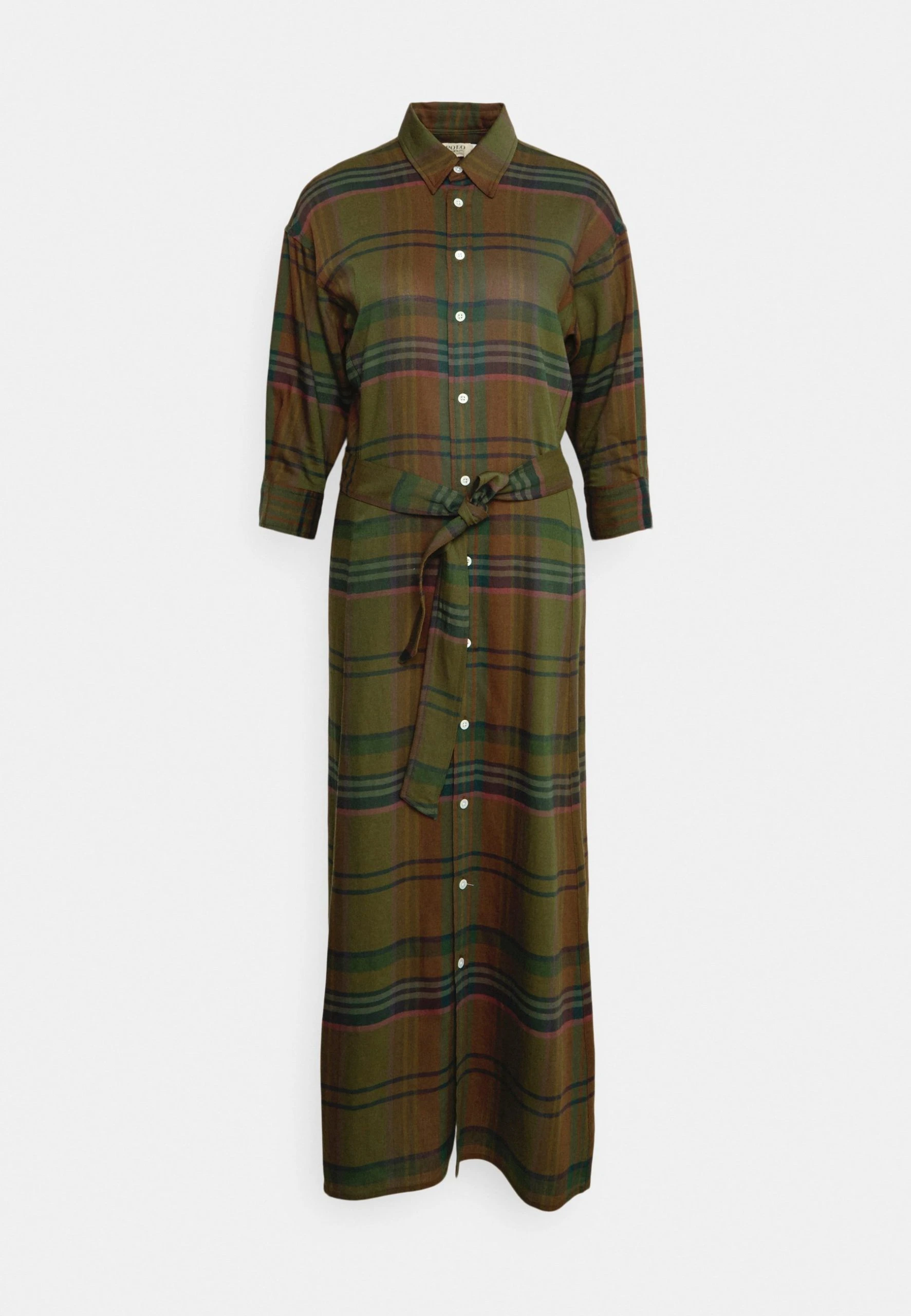 Polo Ralph Lauren BETANY LONG SLEEVE DAY DRESS - Sukienka Letnia - Brown/olive Multi Plaid 8 Polo Ralph Lauren BETANY LONG SLEEVE DAY DRESS - Sukienka Letnia - Brown/olive Multi Plaid - obrazek 6