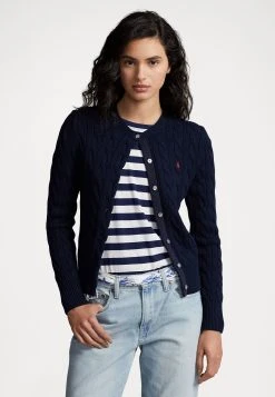 Polo Ralph Lauren LONG SLEEVE CARDIGAN - Kardigan - Hunter Navy