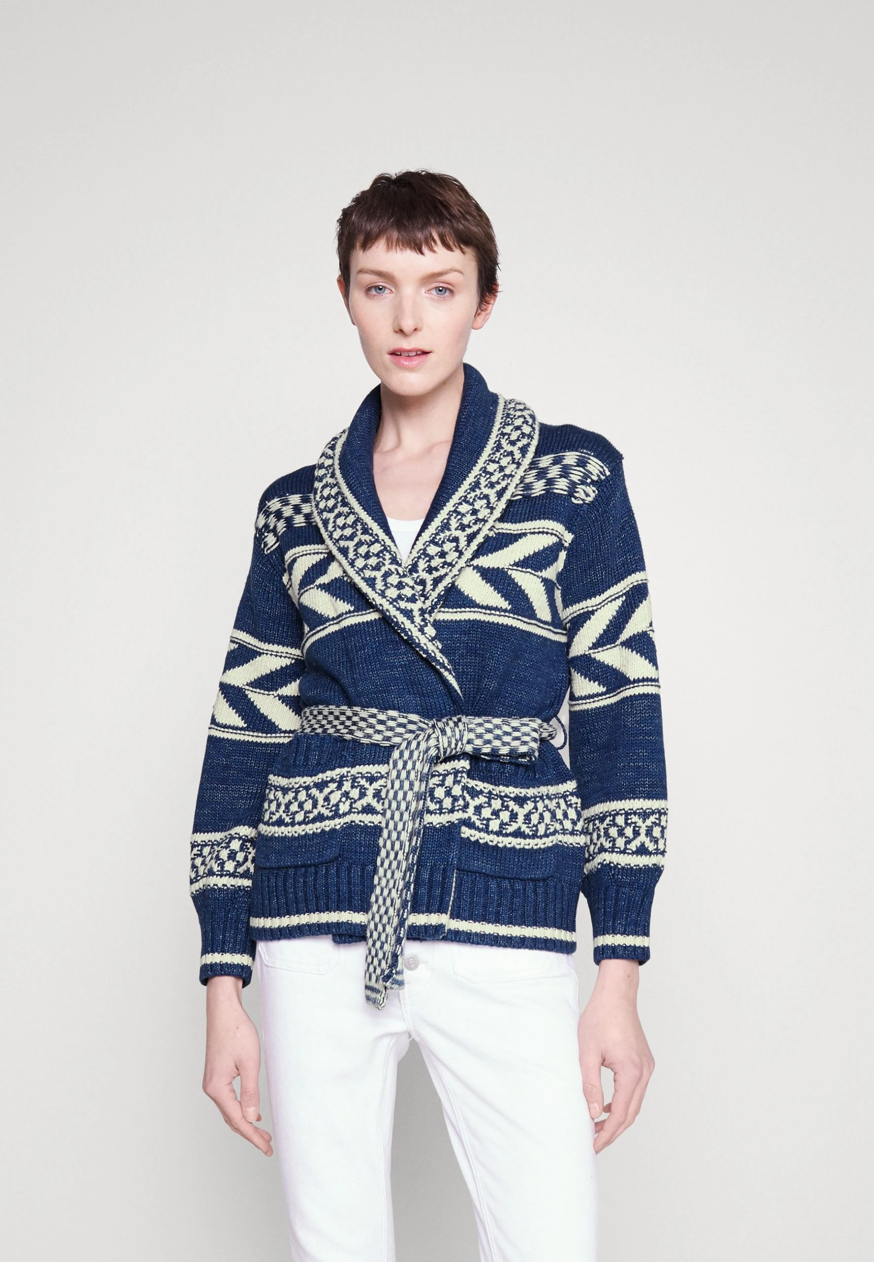 Polo Ralph Lauren LONG SLEEVE CARDIGAN - Kardigan - Navy Multi 3 Polo Ralph Lauren LONG SLEEVE CARDIGAN - Kardigan - Navy Multi