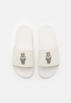 Polo Ralph Lauren POLO SLIDE UNISEX - Sandały Kąpielowe - White -Polo Ralph Lauren 80bde9193a9c472792b7703bef6324e1