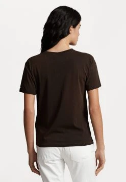 Polo Ralph Lauren PRIDE TEE SHORT SLEEVE - T-shirt Z Nadrukiem - Antique Brown -Polo Ralph Lauren 833d3b61e7d94712a23f017cce97bb3a