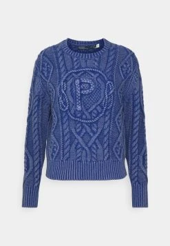 Polo Ralph Lauren ARAN LONG SLEEVE - Sweter - Washed Royal Navy 12 Polo Ralph Lauren ARAN LONG SLEEVE - Sweter - Washed Royal Navy -Polo Ralph Lauren 83f1ad6af8c3471b925d474fc3ee126e