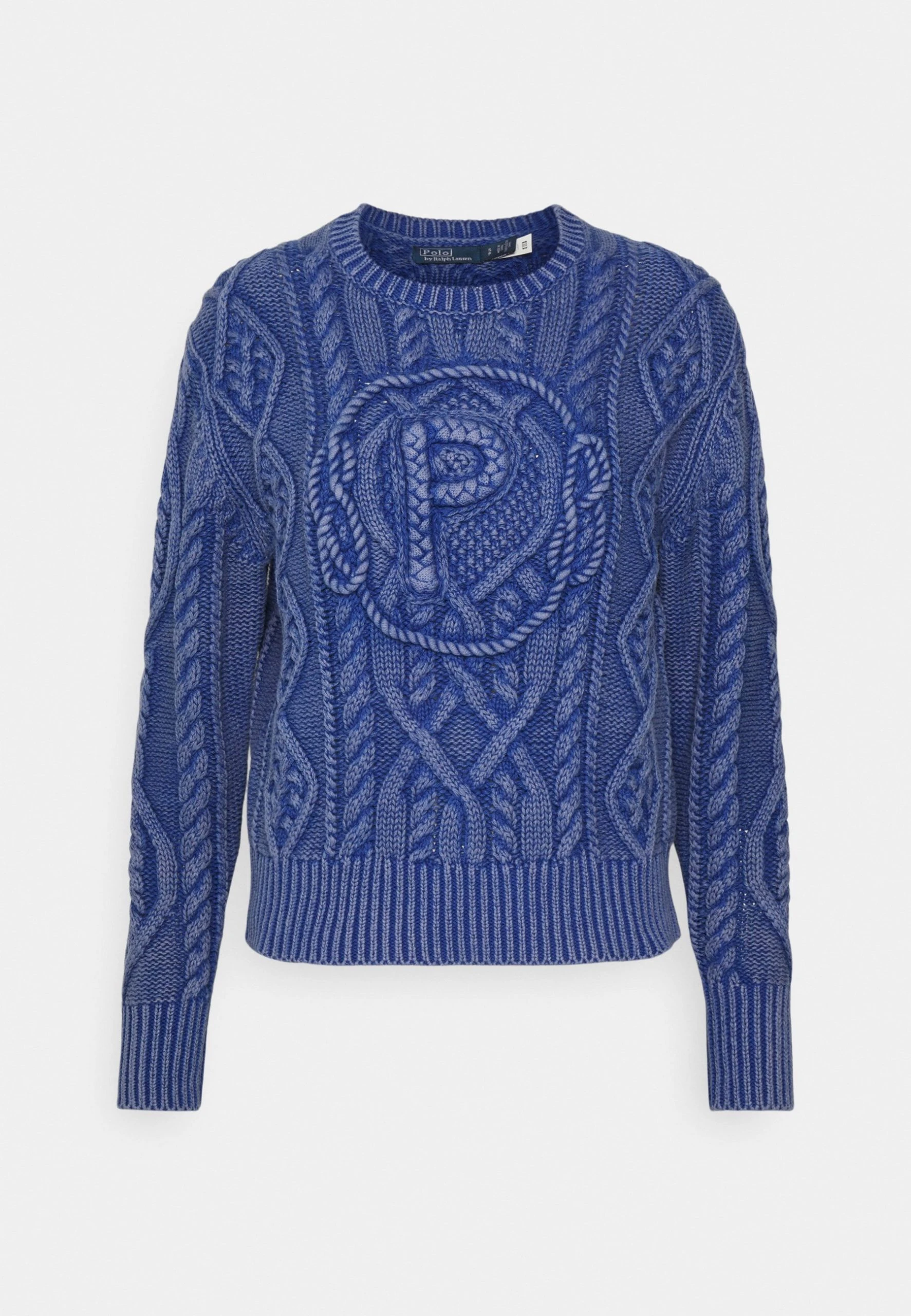 Polo Ralph Lauren ARAN LONG SLEEVE - Sweter - Washed Royal Navy 7 Polo Ralph Lauren ARAN LONG SLEEVE - Sweter - Washed Royal Navy - obrazek 5