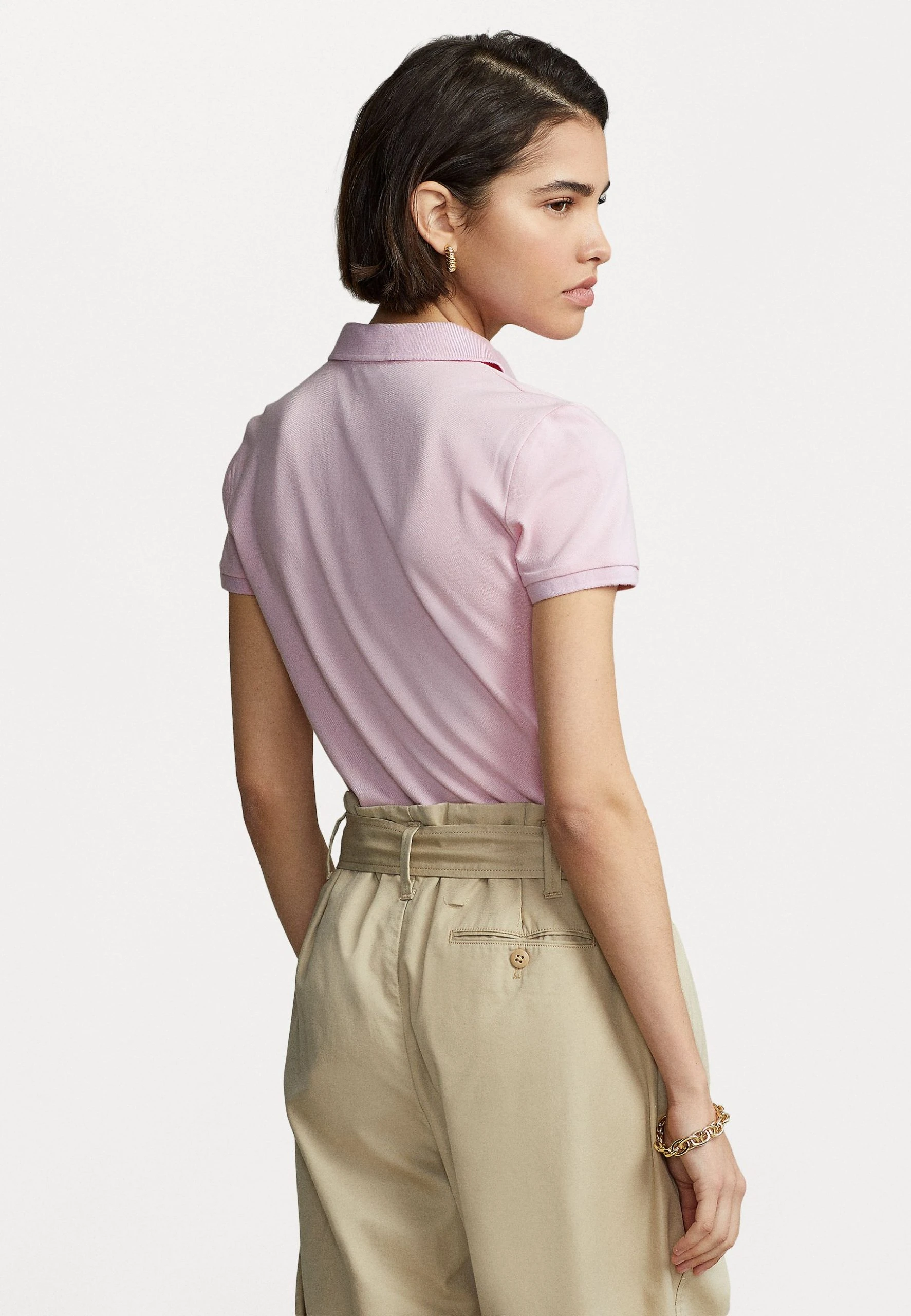 Polo Ralph Lauren JULIE SLIM SHORT SLEEVE - Koszulka Polo - Country Club Pink 5 Polo Ralph Lauren JULIE SLIM SHORT SLEEVE - Koszulka Polo - Country Club Pink - obrazek 3