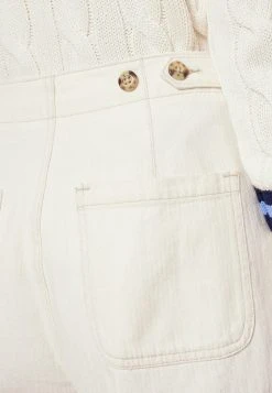 Polo Ralph Lauren CROPPED FLAT FRONT - Spodnie Treningowe - Natural -Polo Ralph Lauren 8695ade2b3ad47929663ff93d00a5c1e