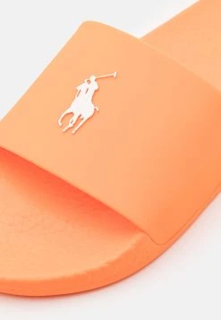 Polo Ralph Lauren SLIDE UNISEX - Sandały Kąpielowe - Orange/white -Polo Ralph Lauren 8b74b5807fea442ebad4fe030726057d