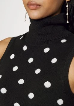 Polo Ralph Lauren SLEEVELESS - Sweter - Black/cream -Polo Ralph Lauren 8cd96101df094ed9a7ccd598e4f9b98d