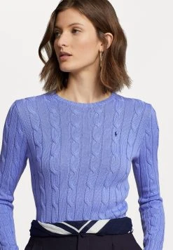 Polo Ralph Lauren JULIANNA LONG SLEEVE - Sweter - New Litchfield Blue -Polo Ralph Lauren 8db89a45e6984dacbd456bccd5c5c0c6