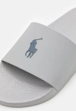 Polo Ralph Lauren SLIDE UNISEX - Sandały Kąpielowe - Channel Grey/navy -Polo Ralph Lauren 8e6dc17d66804f699d85e5d388645d49
