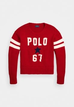 Polo Ralph Lauren LONG SLEEVE - Sweter - Red 10 Polo Ralph Lauren LONG SLEEVE - Sweter - Red -Polo Ralph Lauren 9132c9730fee4ac9b69c199146712dc8