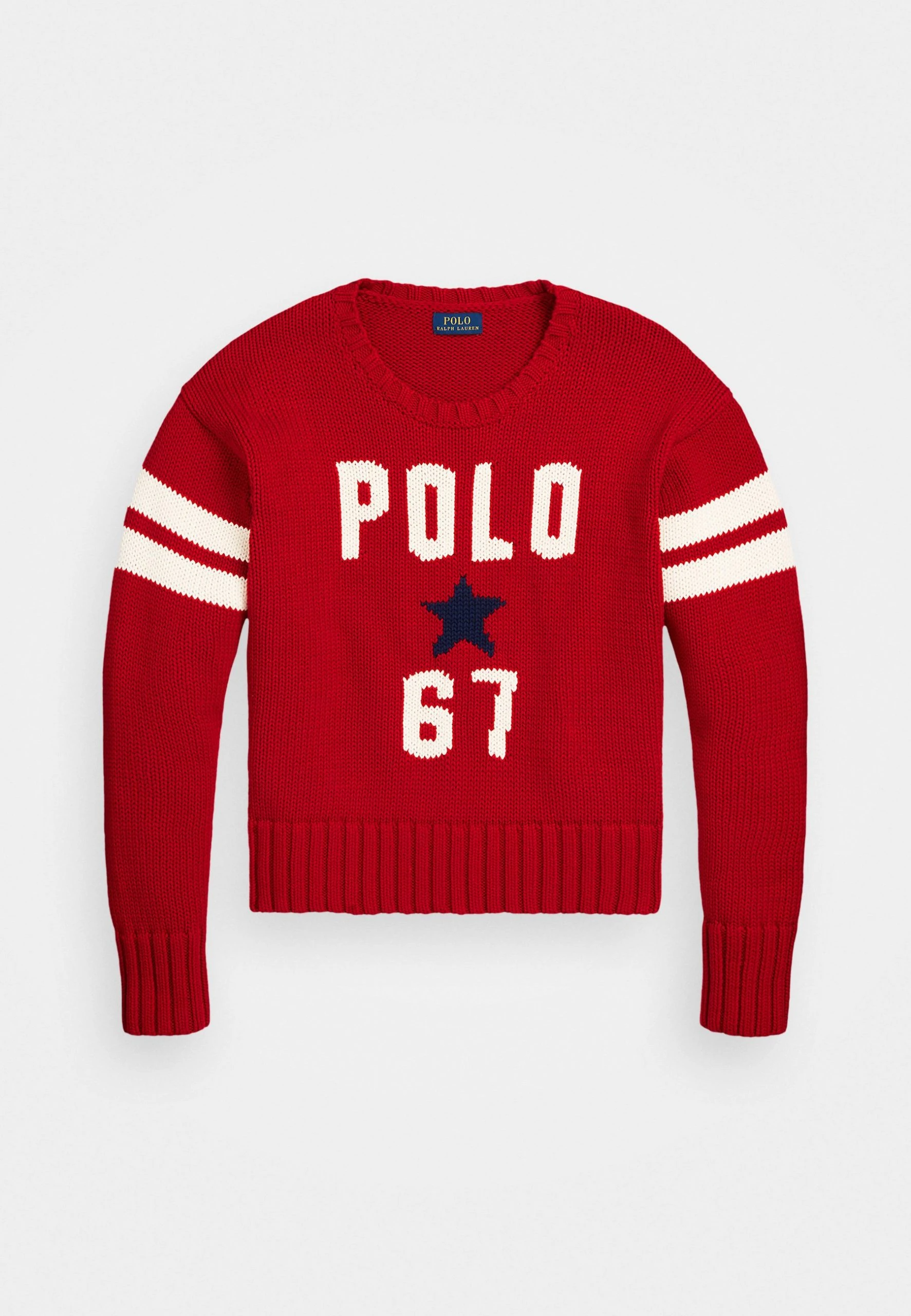 Polo Ralph Lauren LONG SLEEVE - Sweter - Red 6 Polo Ralph Lauren LONG SLEEVE - Sweter - Red - obrazek 4