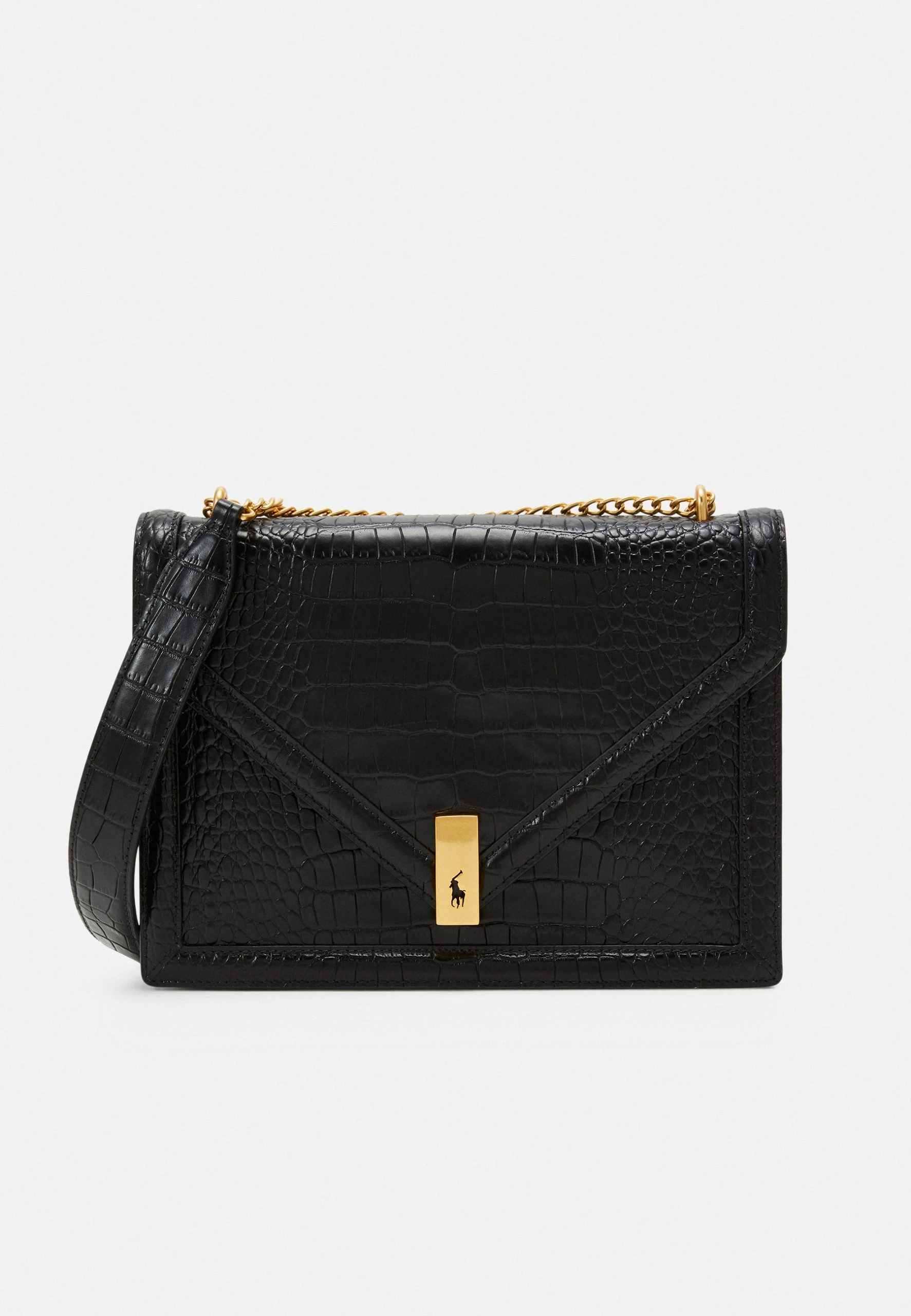 Polo Ralph Lauren CHAIN BAG SMALL - Torebka - Black 3 Polo Ralph Lauren CHAIN BAG SMALL - Torebka - Black