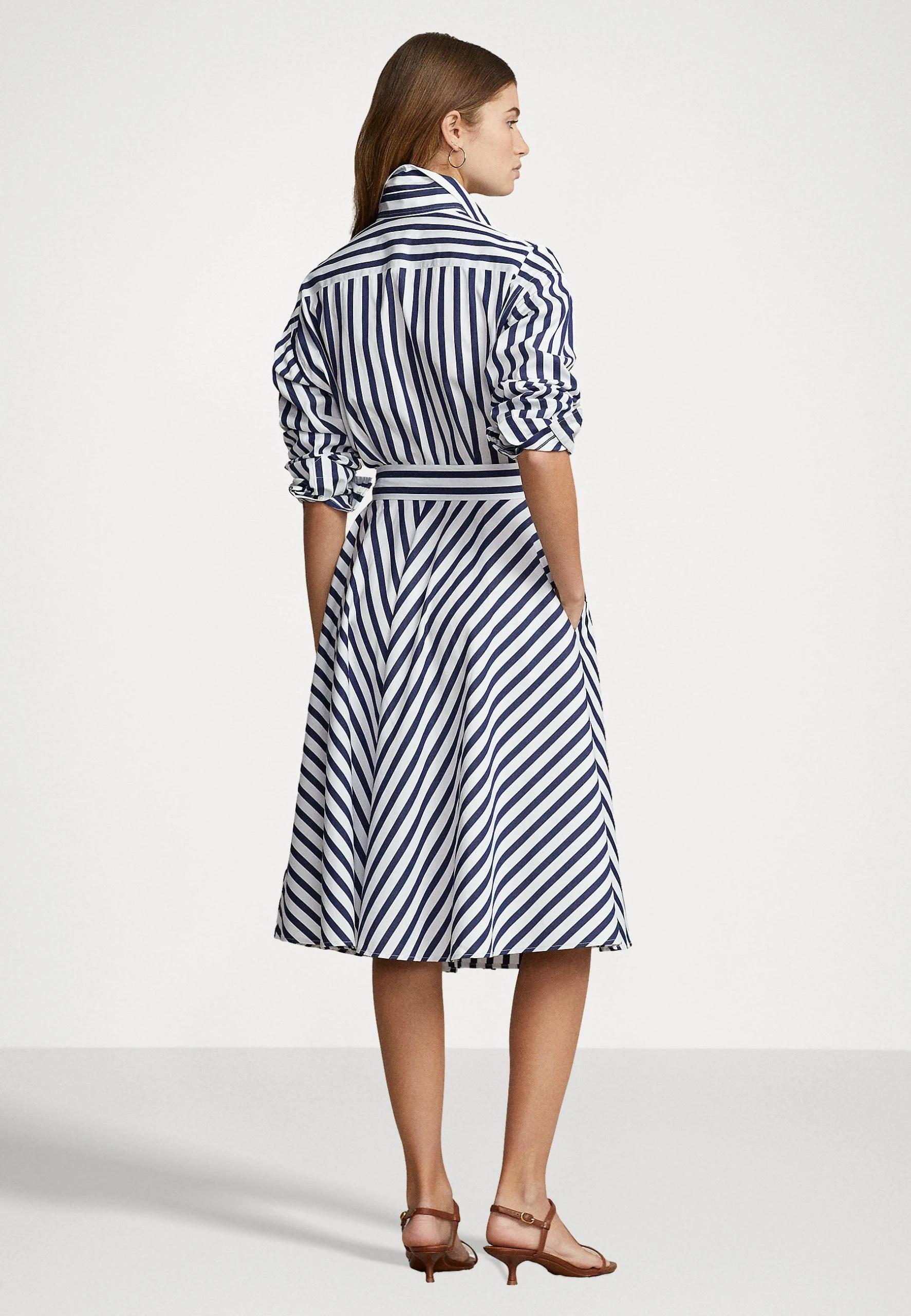 Polo Ralph Lauren ELA LONG SLEEVE DAY DRESS - Sukienka Koszulowa - Navy/white 5 Polo Ralph Lauren ELA LONG SLEEVE DAY DRESS - Sukienka Koszulowa - Navy/white - obrazek 3