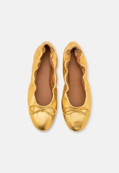 Polo Ralph Lauren BALLET FLATS - Baleriny - Gold -Polo Ralph Lauren 94349cf5dcbd44bf8cb323f7ad796d1d
