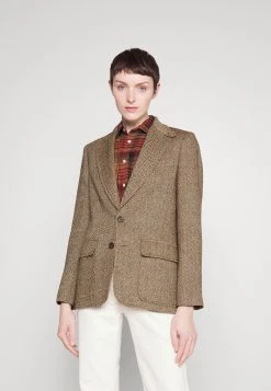 Polo Ralph Lauren HERTIAGE BLAZER - Żakiet - Brown/cream Herringbone