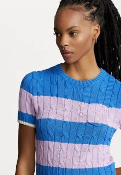 Polo Ralph Lauren STRIPE SHORT SLEEVE - T-shirt Z Nadrukiem - Colby Blue/soft Lilac 11 Polo Ralph Lauren STRIPE SHORT SLEEVE - T-shirt Z Nadrukiem - Colby Blue/soft Lilac -Polo Ralph Lauren 980488d7d9644092bc3a7ed3b39287ee