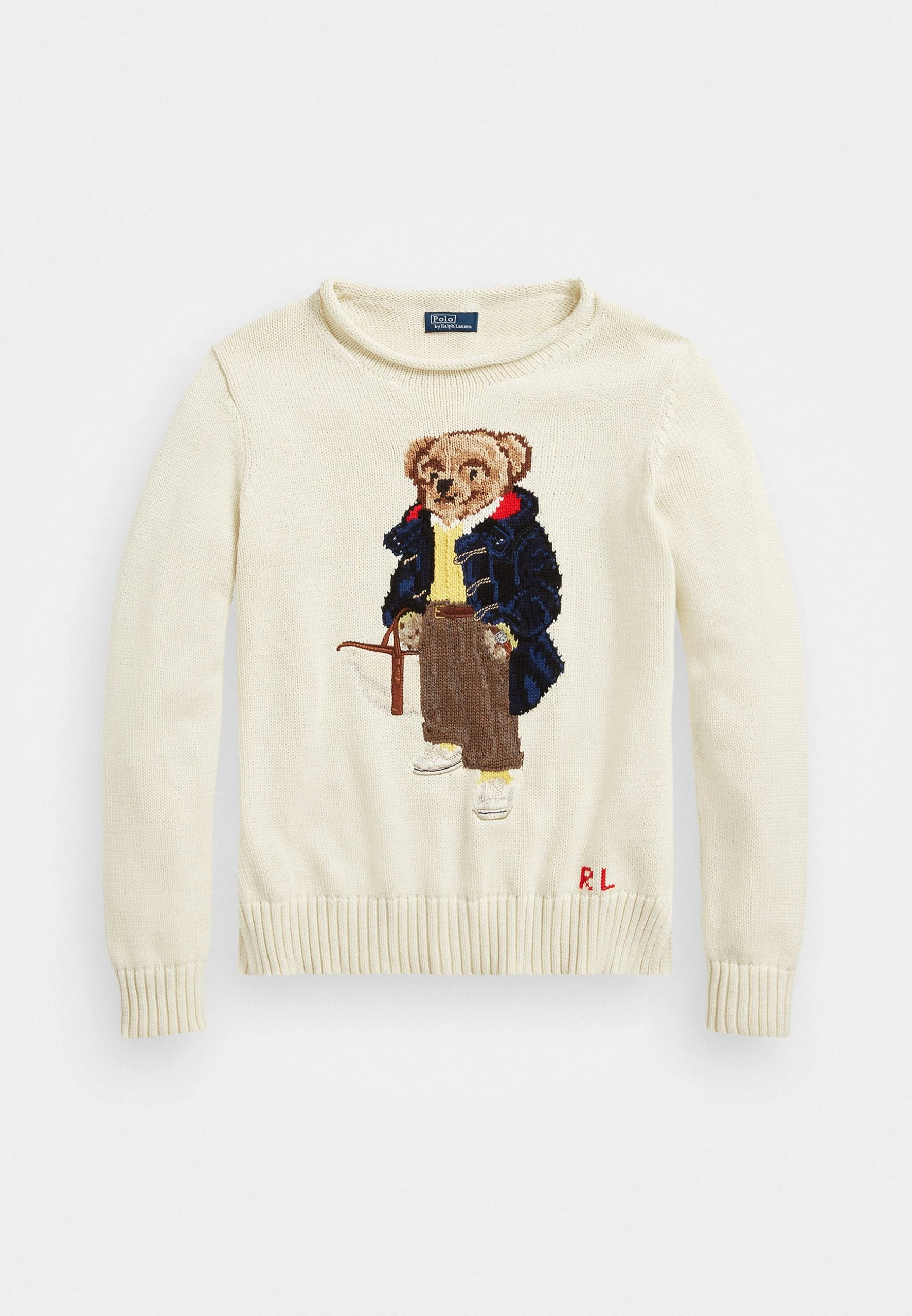 Polo Ralph Lauren BEAR LONG SLEEVE - Sweter - Chic Cream 6 Polo Ralph Lauren BEAR LONG SLEEVE - Sweter - Chic Cream - obrazek 4