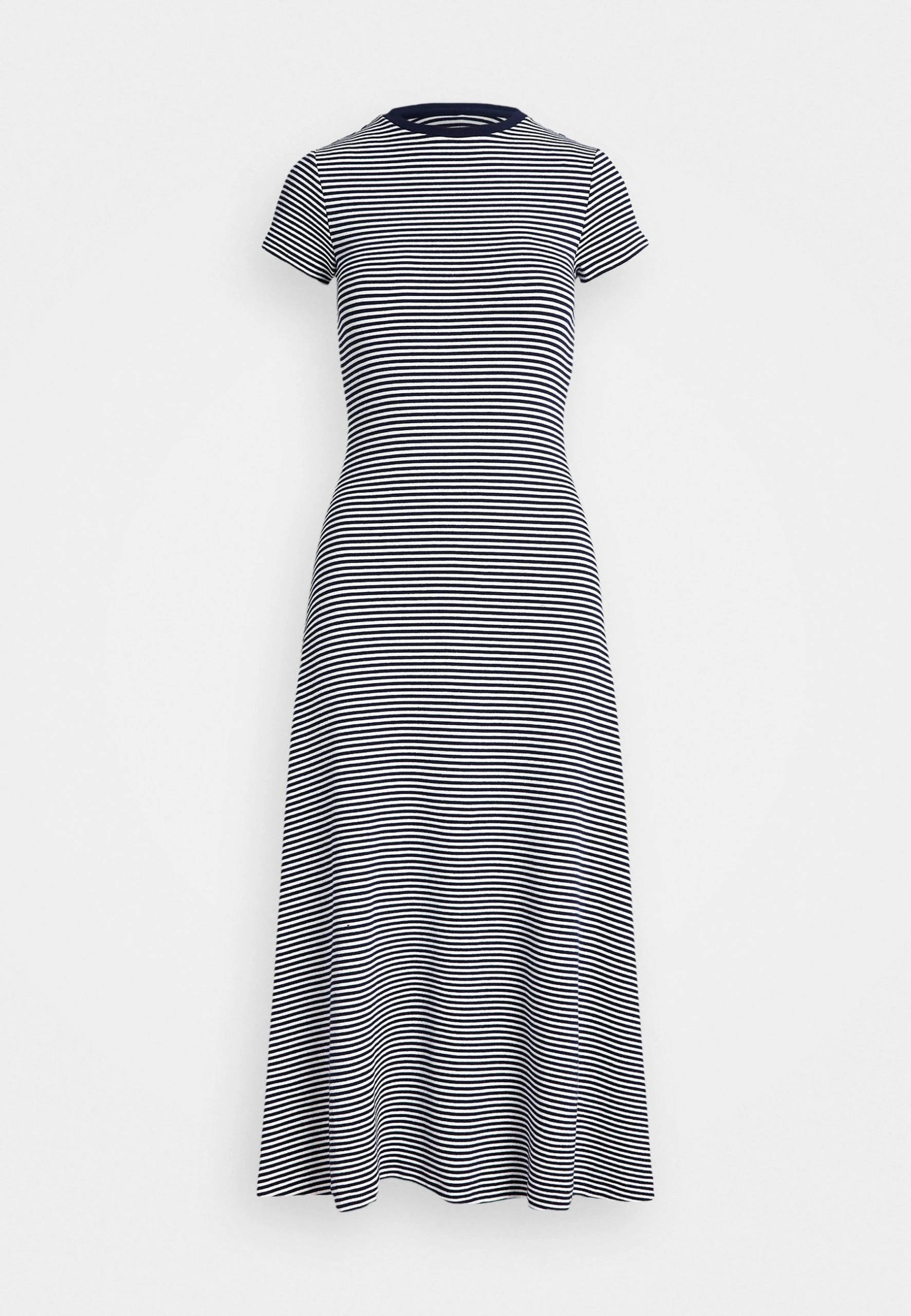 Polo Ralph Lauren SHORT SLEEVE DAY DRESS - Sukienka Z Dżerseju - White/newport Navy 6 Polo Ralph Lauren SHORT SLEEVE DAY DRESS - Sukienka Z Dżerseju - White/newport Navy - obrazek 4