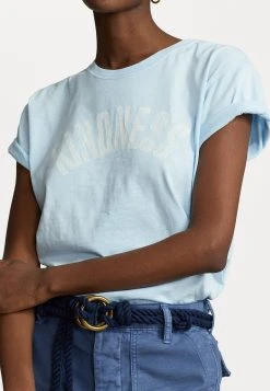 Polo Ralph Lauren TEE SHORT SLEEVE - T-shirt Z Nadrukiem - Powder Blue -Polo Ralph Lauren 9a9d679e20714a50b4df8bce887030c7