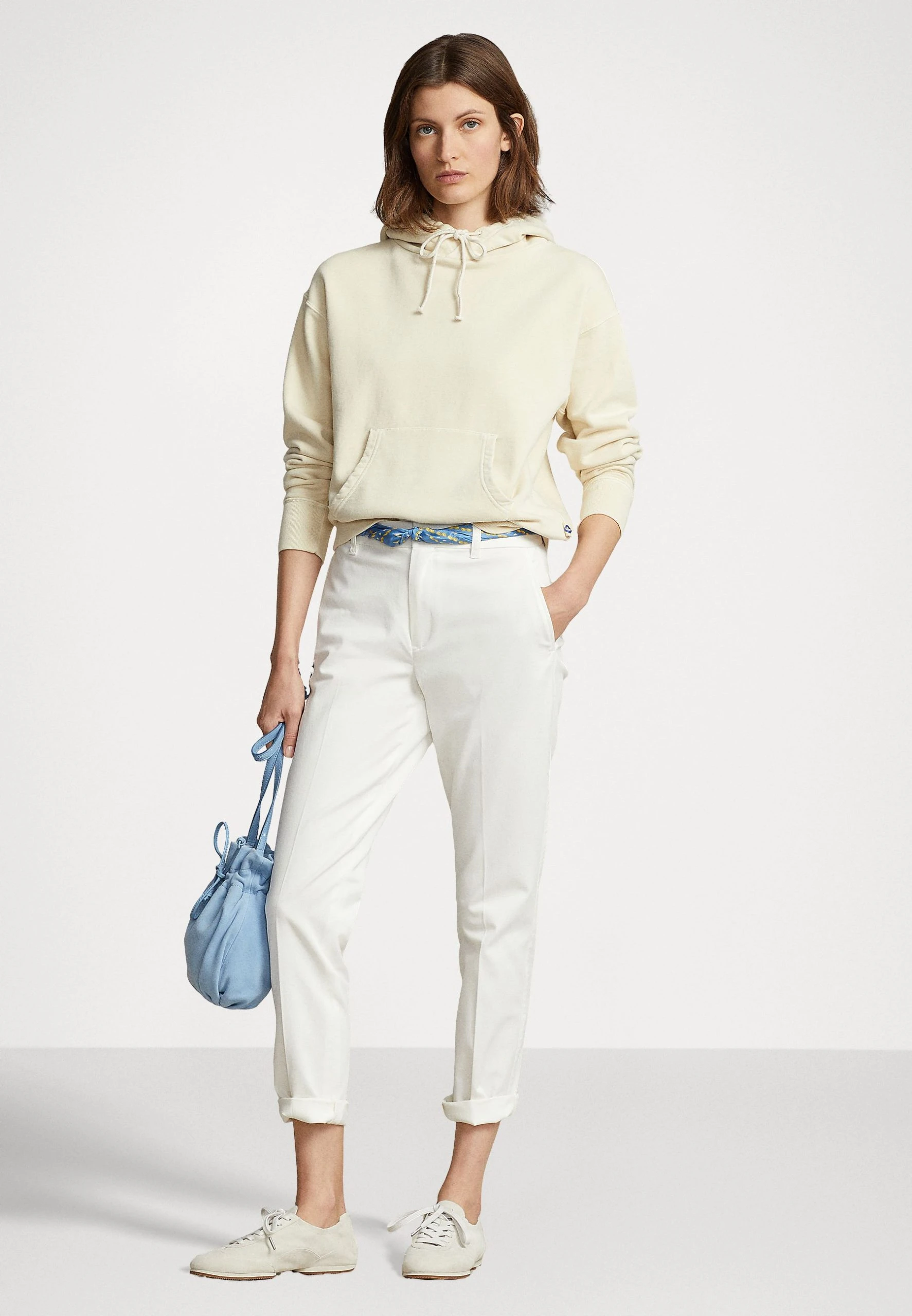 Polo Ralph Lauren ANKLE FLAT FRONT - Chinosy - Warm White 4 Polo Ralph Lauren ANKLE FLAT FRONT - Chinosy - Warm White - obrazek 2