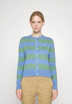 Polo Ralph Lauren STRIPE CARDI LONG SLEEVE - Kardigan - Blue