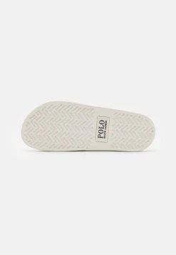 Polo Ralph Lauren SLIDE UNISEX - Sandały Kąpielowe - Deckwash White/navy -Polo Ralph Lauren 9e1e815acae5477ba1e022539eeef88d