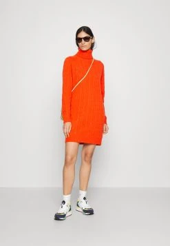 Alternative view of Polo Ralph Lauren DRESS LONG SLEEVE DAY DRESS - Sukienka Dzianinowa - Orange