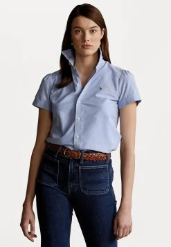 Polo Ralph Lauren MELANIE SHORT SLEEVE BUTTON FRONT SHIRT - Koszula - Blue Hyacinth