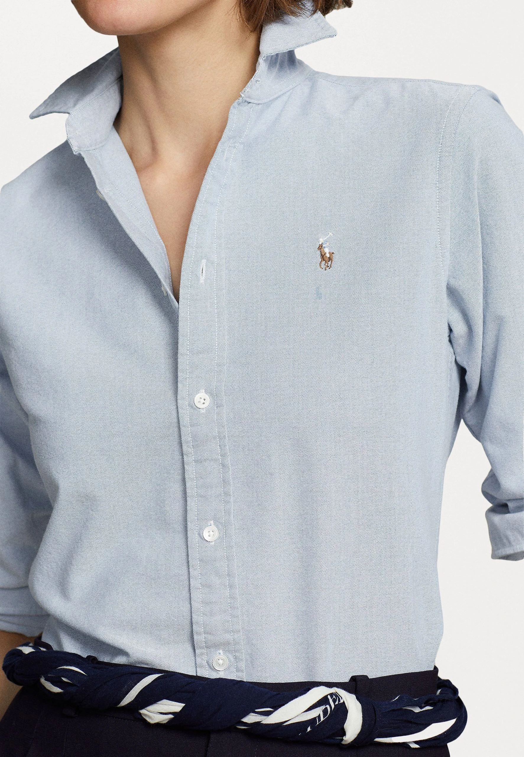 Polo Ralph Lauren LONG SLEEVE BUTTON FRONT SHIRT - Koszula - Blue 7 Polo Ralph Lauren LONG SLEEVE BUTTON FRONT SHIRT - Koszula - Blue - obrazek 5
